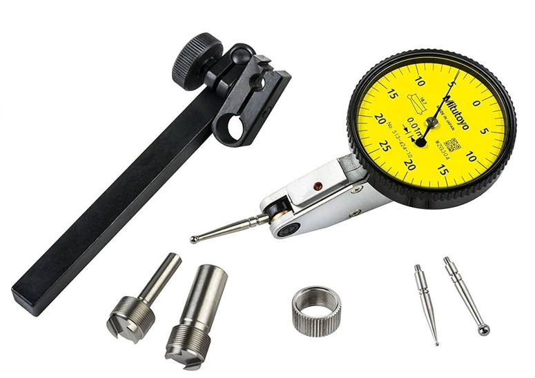 Đồng hồ so chân gập Mitutoyo 513-424-10T 0~0.5mm 0.01mm bộ đầy đủ