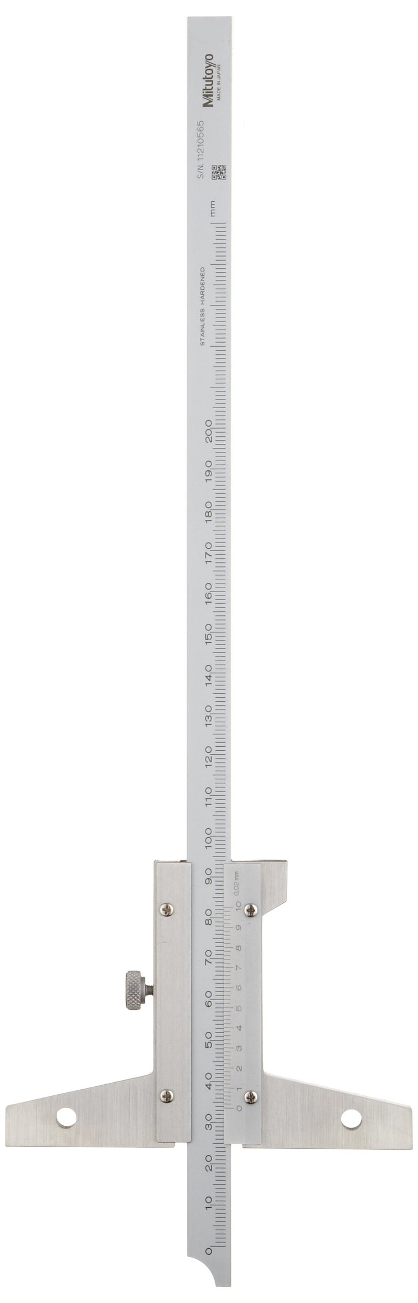 Mitutoyo 527-122 Thước đo độ sâu cơ khí (0-200mm)