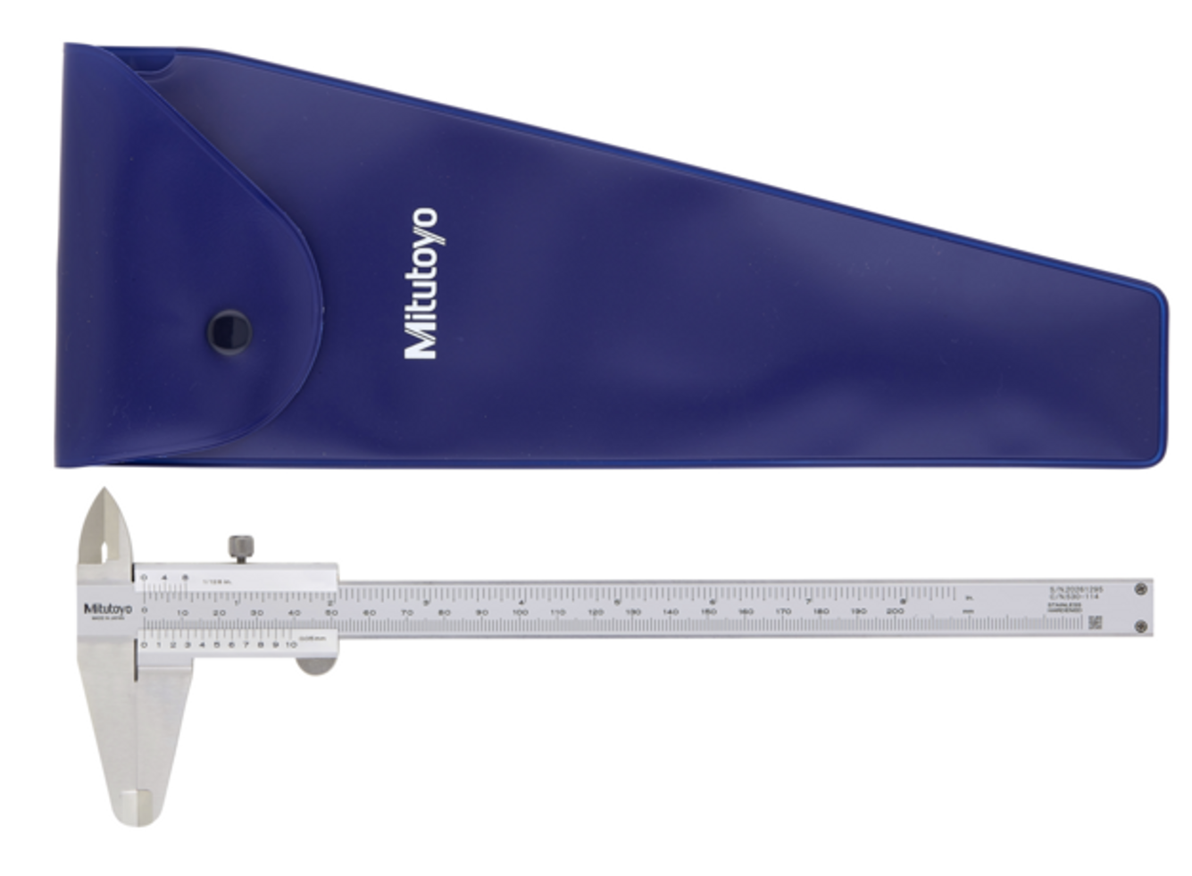 Mitutoyo 530-114 Thước cặp cơ khí (0-200mm/8''x0.05)