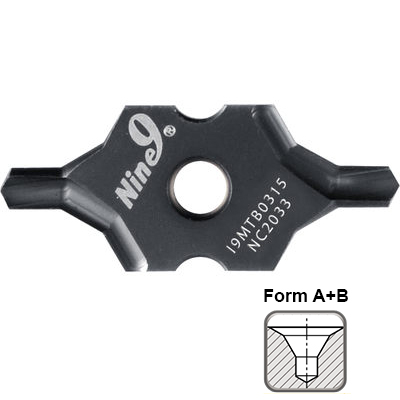 Mũi khoan gắn mảnh Nine9 form A+B