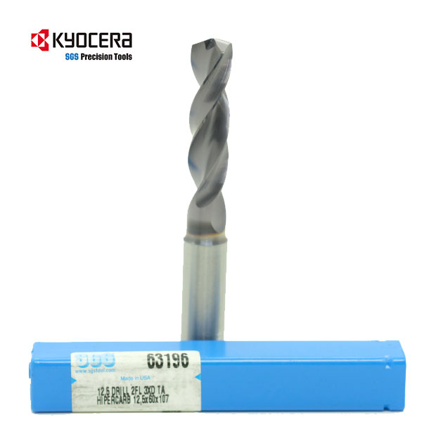 Mũi Khoan Phi 12.5 KYOCERA SGS Nguyên Khối HI-PERCARB 63196