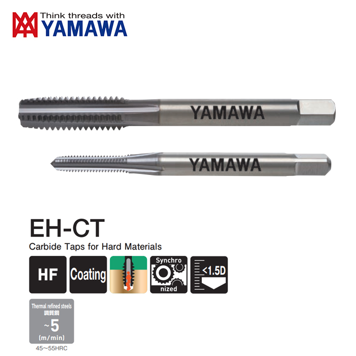 Mũi Taro Carbide EH-CT Yamawa Gia Công Vật Liệu Siêu Cứng ~55HRC