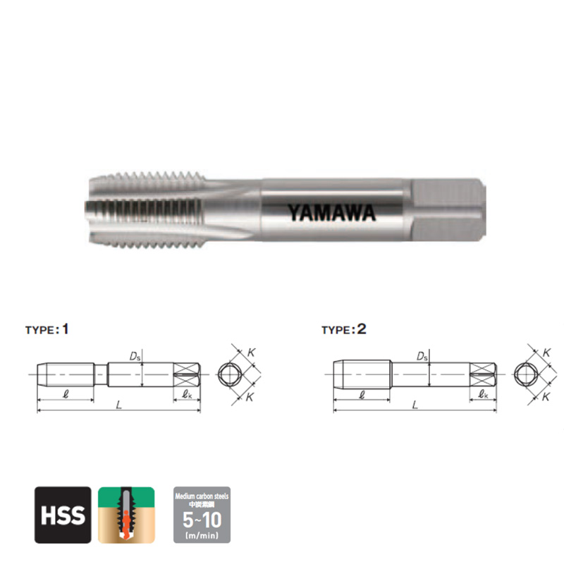 Mũi taro ren ống song song dòng G YAMAWA