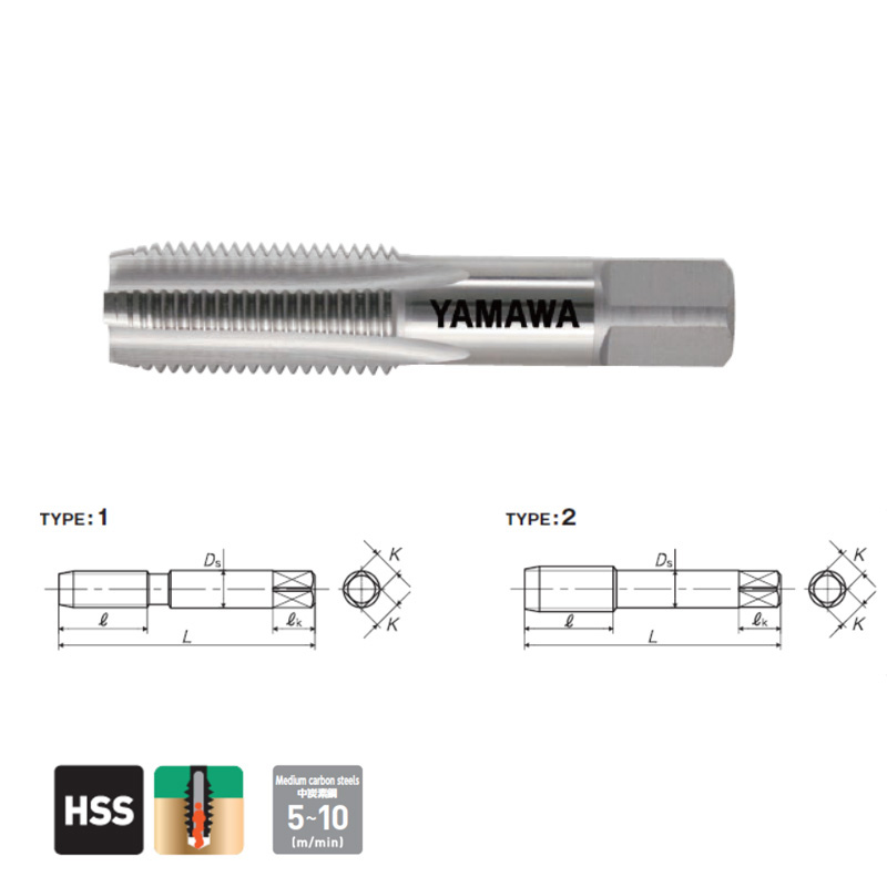 YAMAWA/弥満和製作所 管用テーパねじ用スパイラルタップ 短ねじ形 PT3/4 14山 SP-S-PT-3/4