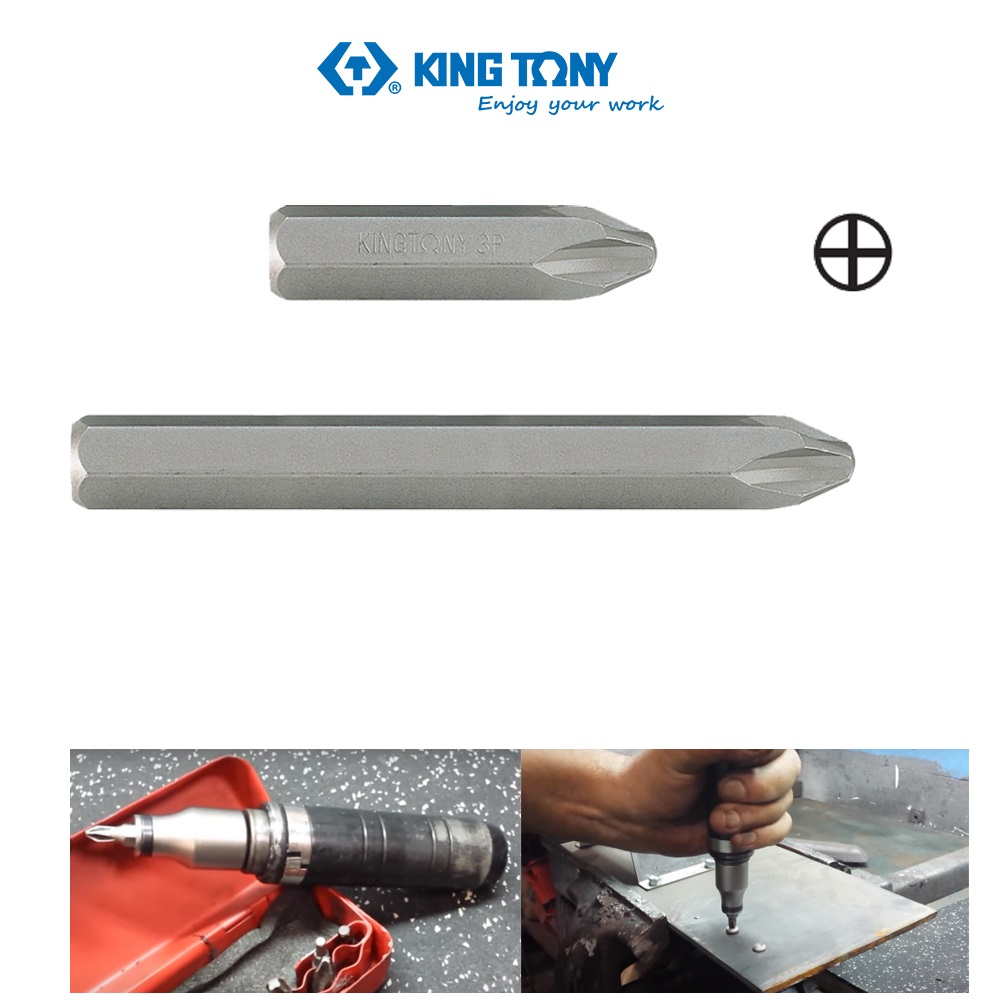 Mũi vít đóng bake Kingtony 4 cạnh 183602P, 188002P, 183603P, 188003P