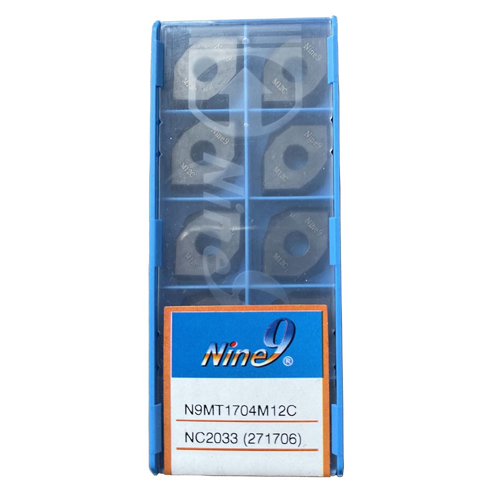Mảnh Chích Tâm 145 Độ Và Vát Mép Lỗ 90 Độ Wsp Cho Lỗ Taro M12x1.75 Nine9 N9MT1704M12C-NC2033