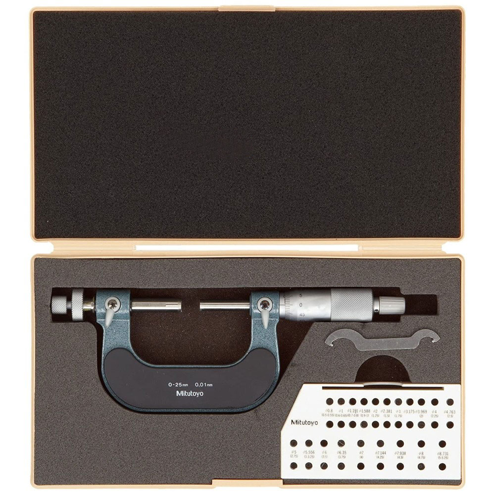 Panme điện tử Mitutoyo 324-251-30 đo bánh răng 0~25mm 0.01mm