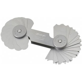 Mitutoyo 186-107 Bộ dưỡng đo cung tròn  15 lá