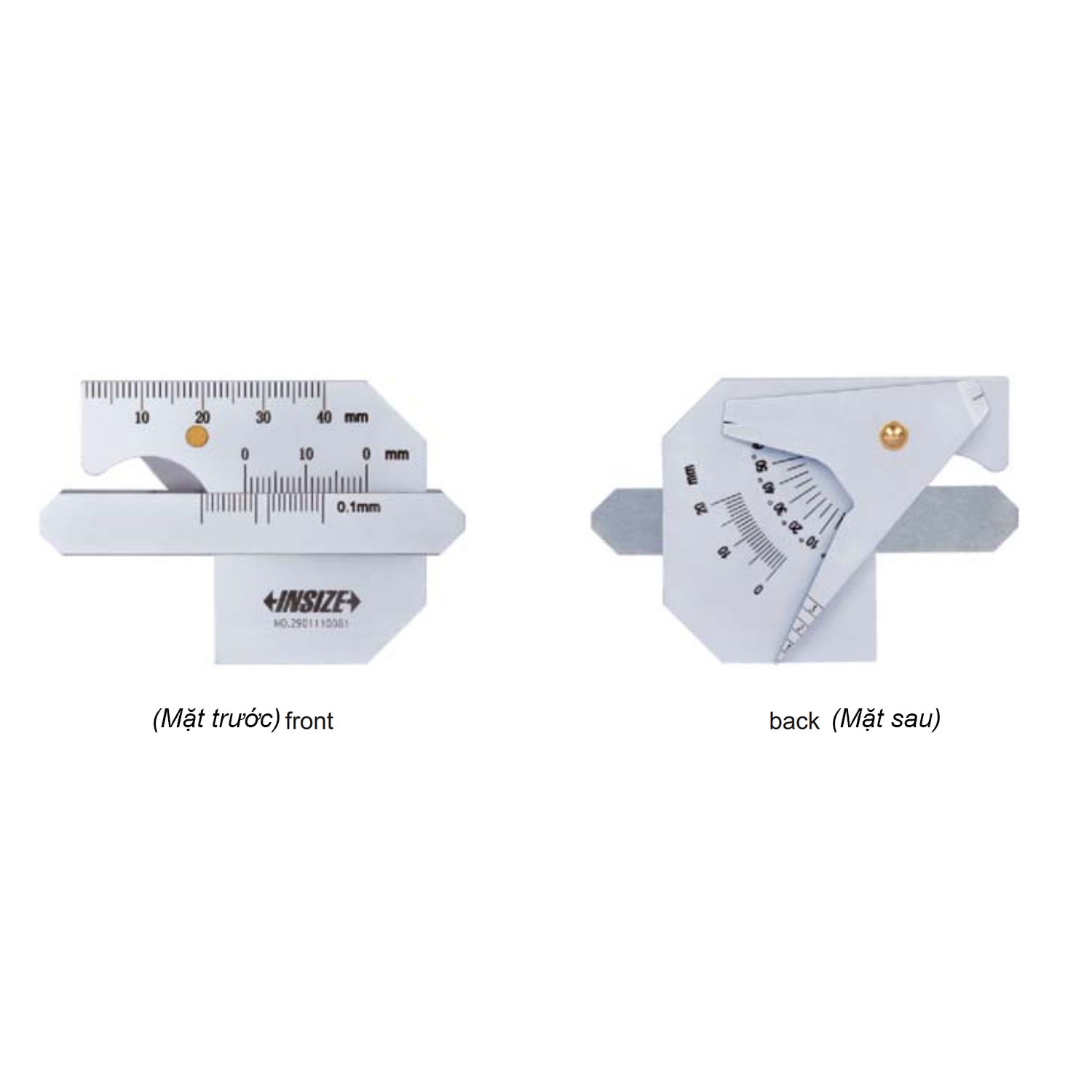 Thước Đo Mối Hàn Insize 6832-1
