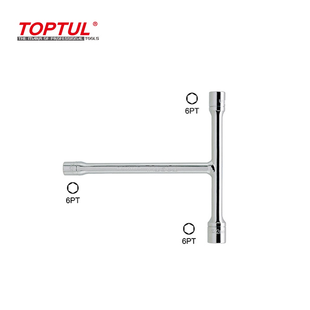 Tuýp chữ T mini 3 đầu tuýp Toptul CTMA0810