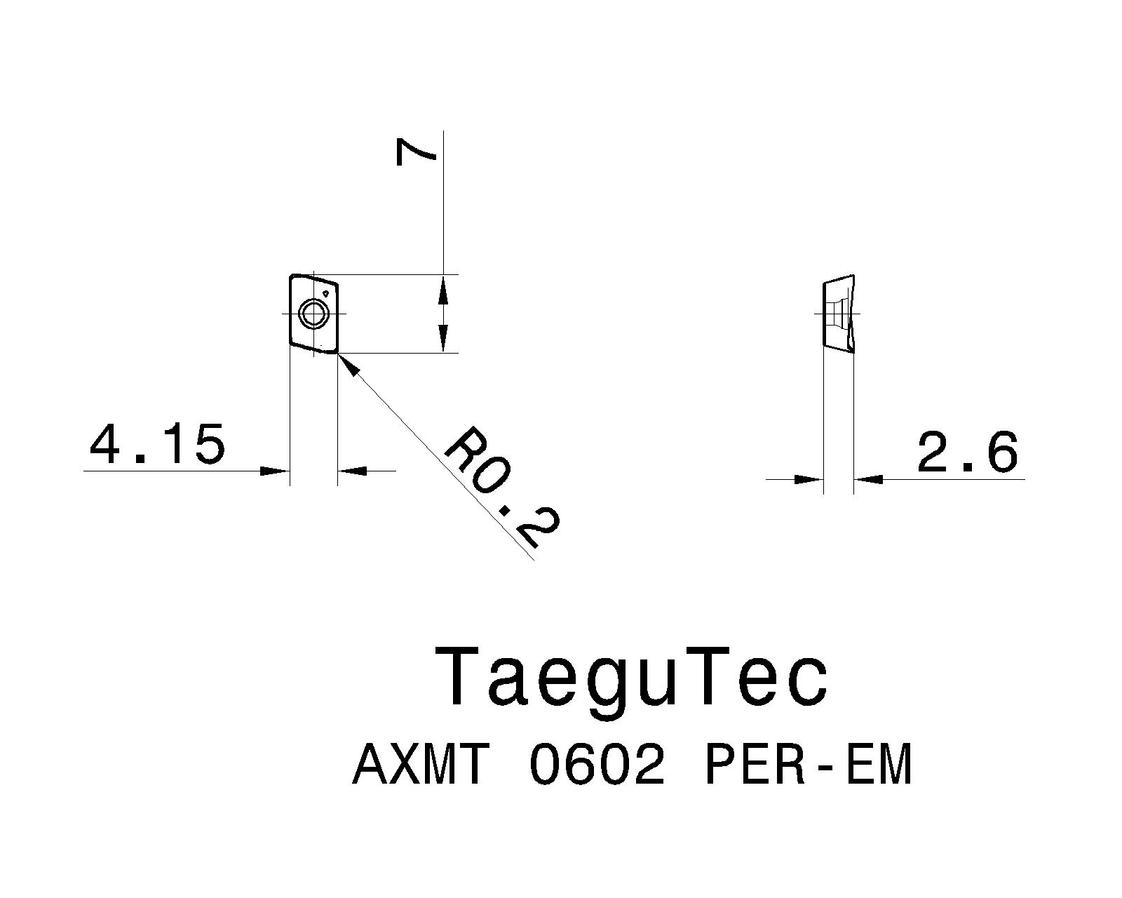 Mảnh Dao Phay TaeguTec AXMT0602PER-EM TT8080 giá Khuyến mãi!