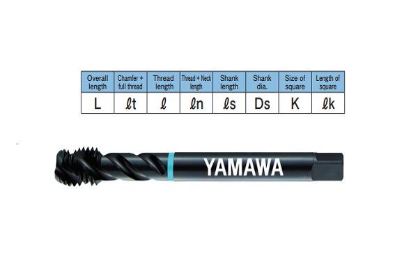 Mũi taro xoắn SP-VA 376 ISO2 Yamawa