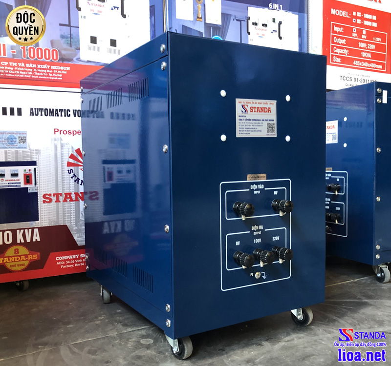Ổn áp STANDA 10KVA DR 90V -250V 2 thế hệ mới 2021 vơi các tính năng nổi bật