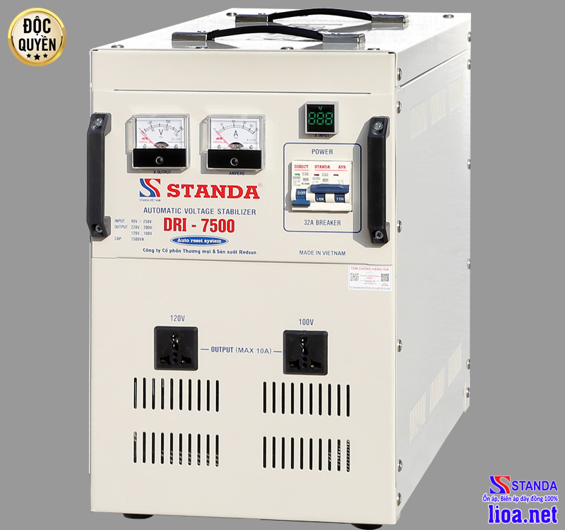 1, Máy tự động ổn áp đa chức năng thế hệ mới 2021 DRI-7500 có sự lột xác ngoạn mục: 