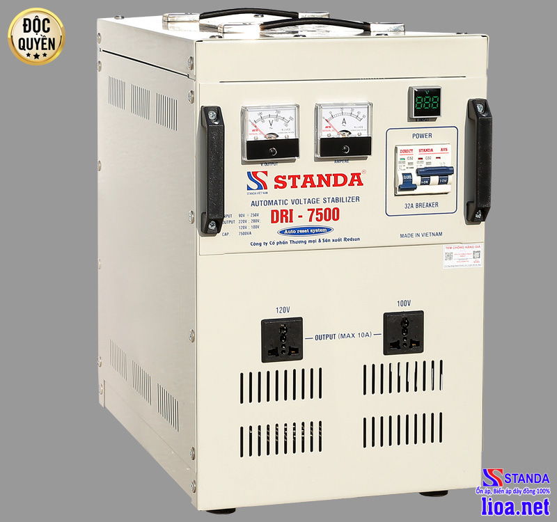 1, Máy tự động ổn áp đa chức năng thế hệ mới 2021 DRI-7500 có sự lột xác ngoạn mục: 