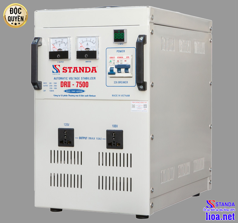  Lý do máy tự động ổn áp đa chức năng thế hệ mới Standa 7.5KVA được nhiều khách hàng yêu thích: 