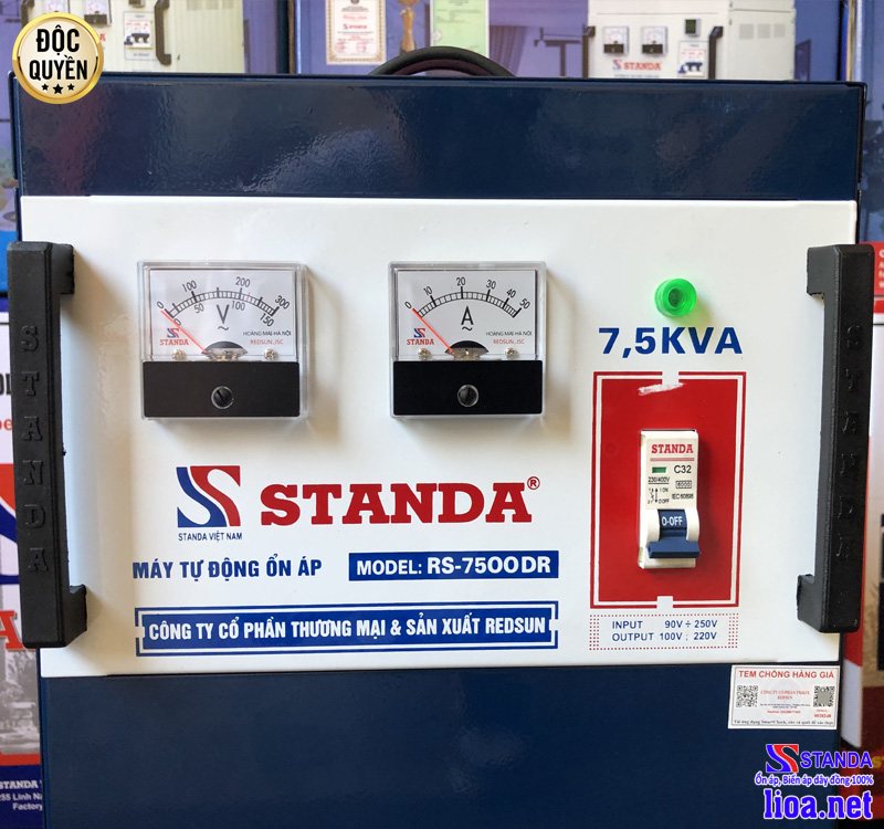 Hướng dẫn lắp đặt và sử dụng ổn áp Standa 7.5KVA DR dải 90V thế hệ mới