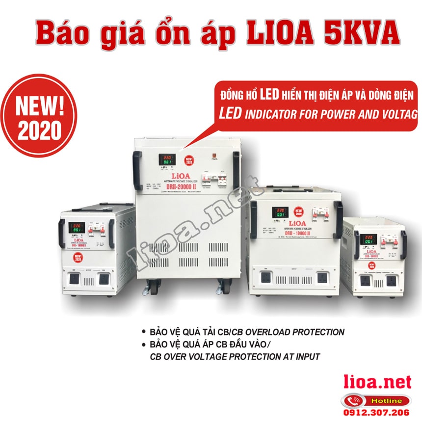 Ổn áp LIOA giá bao nhiêu? Giải đáp từ a đến Z về giá ổn áp LIOA