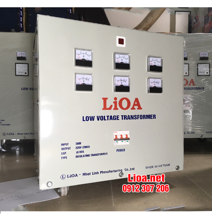 BIẾN ÁP CÁCH LY 3 PHA 10KVA