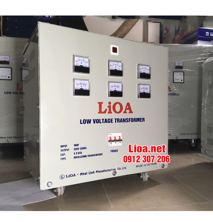 BIẾN ÁP CÁCH LY 3 PHA 6,3KVA