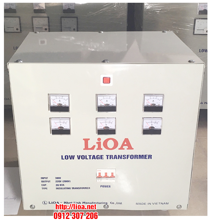 Biến Áp 20kVA 3 Pha Cách Ly