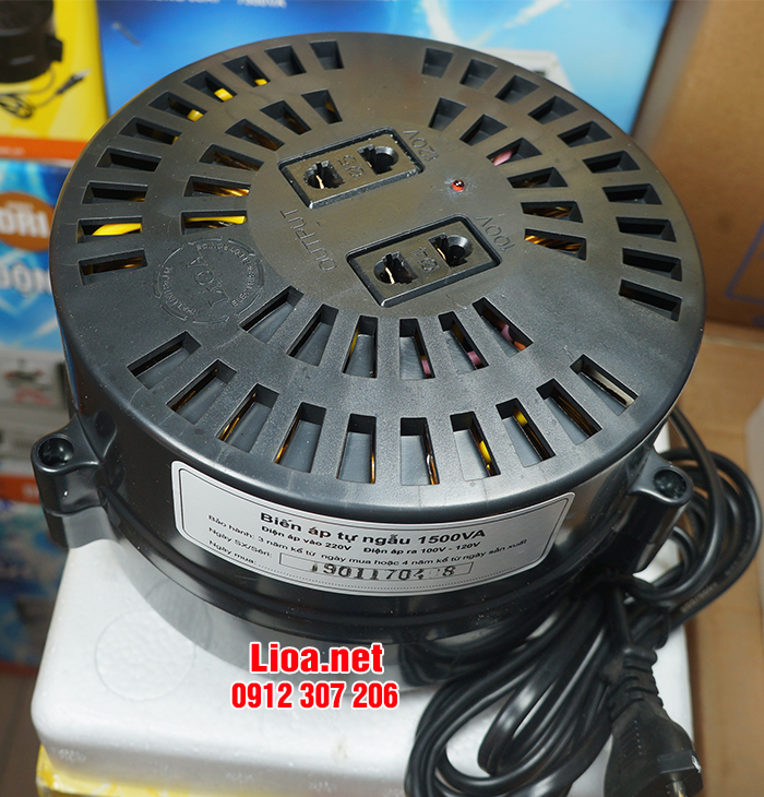 Biến Áp Tự Ngẫu Lioa 1500VA Giá Tốt
