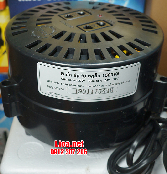 Biến Áp Tự Ngẫu Lioa 1500VA Giá Tốt