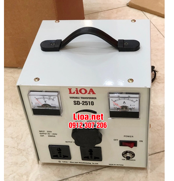 BIẾN ÁP VÔ CẤP 1 PHA 2,2KVA-10A