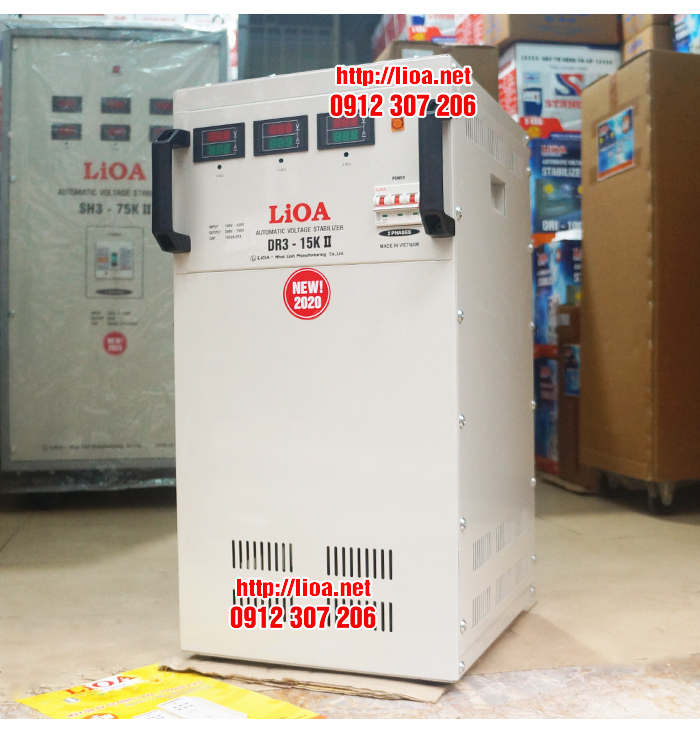 Dùng Lioa 15kVA DR3-15K Nếu Điện Qúa Yếu