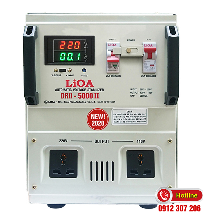 GIỚI THIỆU ỔN ÁP LIOA 5KVA