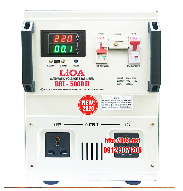 GIỚI THIỆU ỔN ÁP LIOA 5KVA
