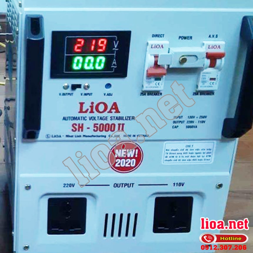 Kích thước ổn áp LIOA 5kva là bao nhiêu?