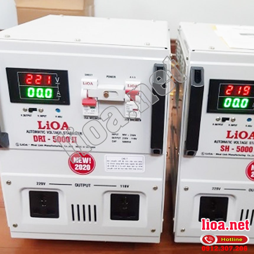 Kích thước ổn áp LIOA 5kva là bao nhiêu?