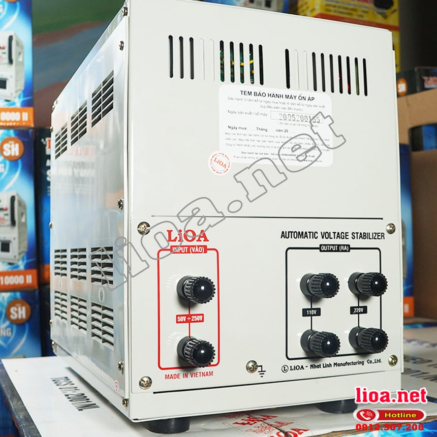 Hướng dẫn sử dụng ổn áp LIOA 5kva