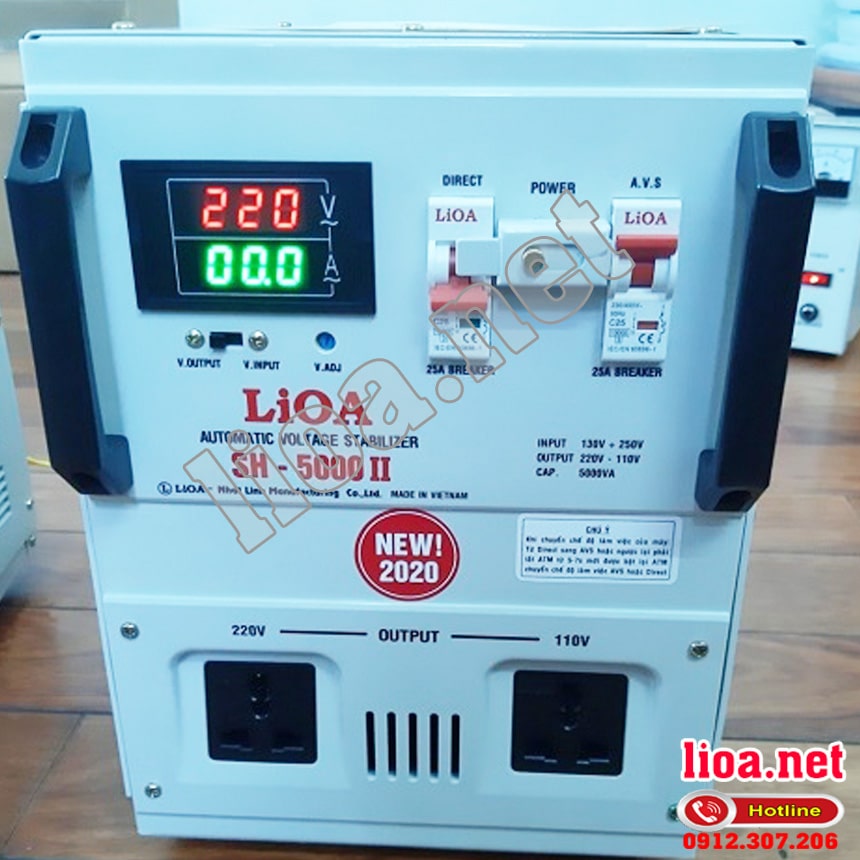 Kích thước ổn áp LIOA 5kva là bao nhiêu?
