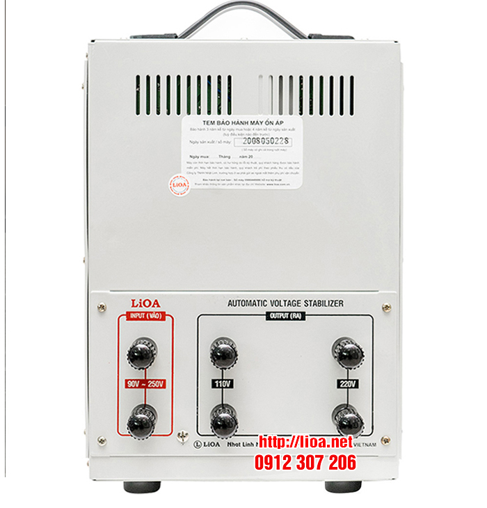 Kích Thước Lioa 10kVA Model SH; DRI; DRII
