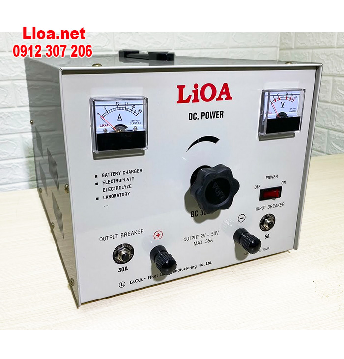 NẠP ẮC QUY LIOA BC50-30