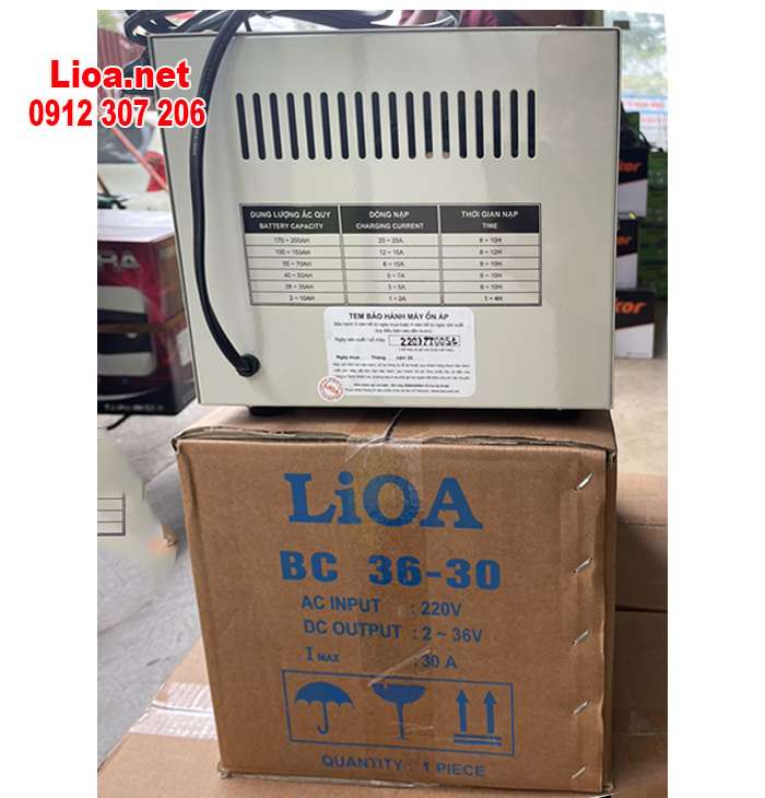 NẠP ẮC QUY LIOA BC36-30