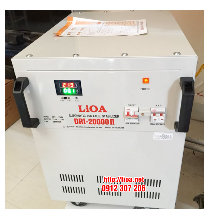 ỔN ÁP 20KVA LIOA DẢI 90V-250V