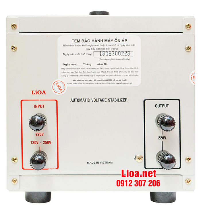 ỔN ÁP 2KVA LIOA SH-2000