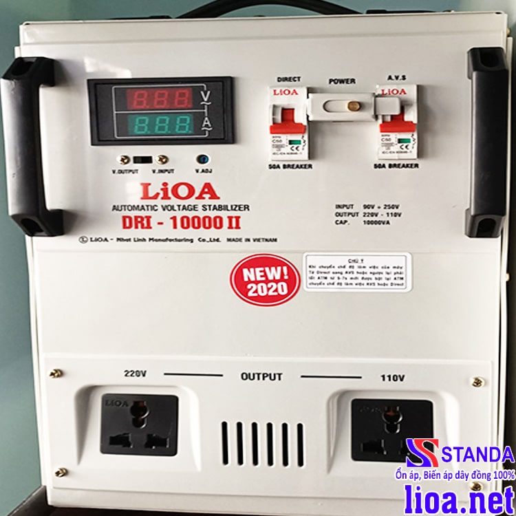 Ổn áp LIOA 10kva dải 50V