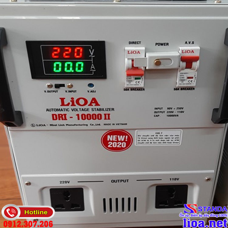Ổn Áp LIOA 10KVA Dải 90V