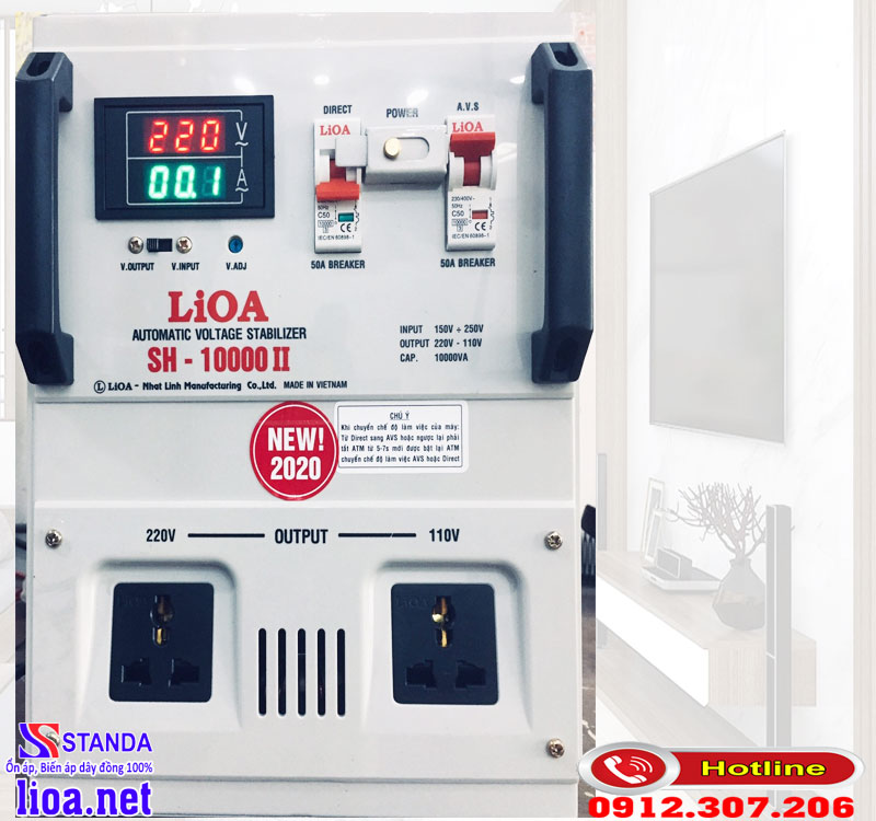 Ổn áp LIOA 10kva tiêu thụ bao nhiêu điện?