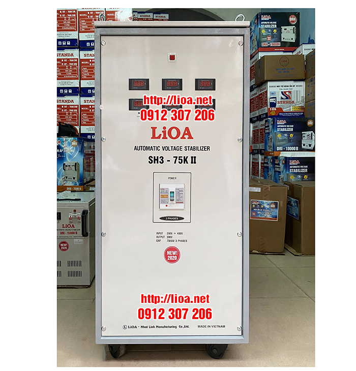 Ổn Áp LiOA 75kVA 3 Pha SH3