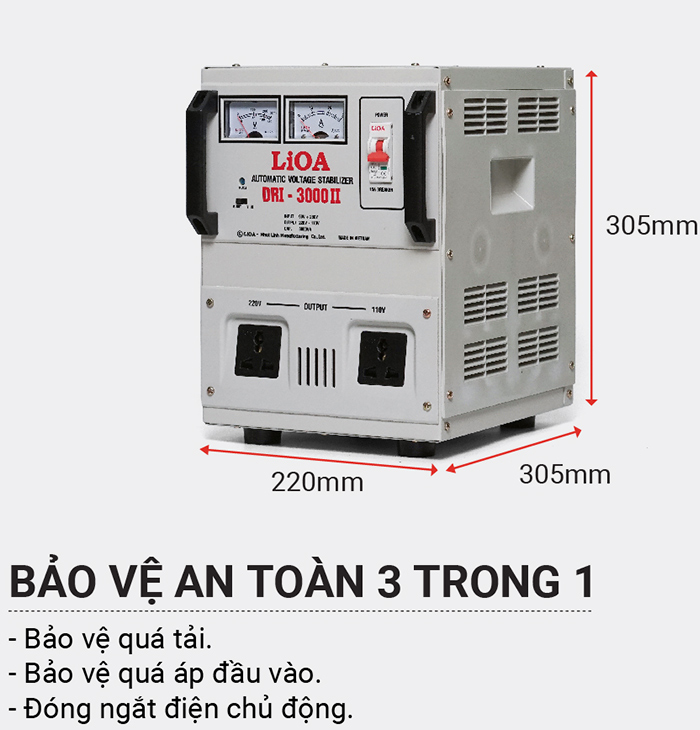 ỔN ÁP LIOA DRI 3KVA