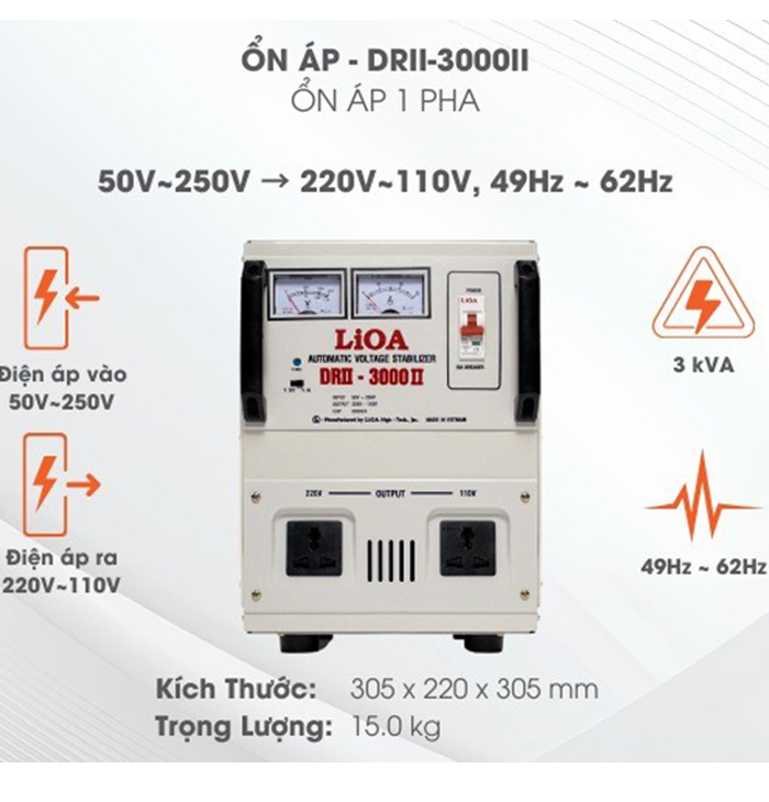 ỔN ÁP LIOA DRII 3KVA