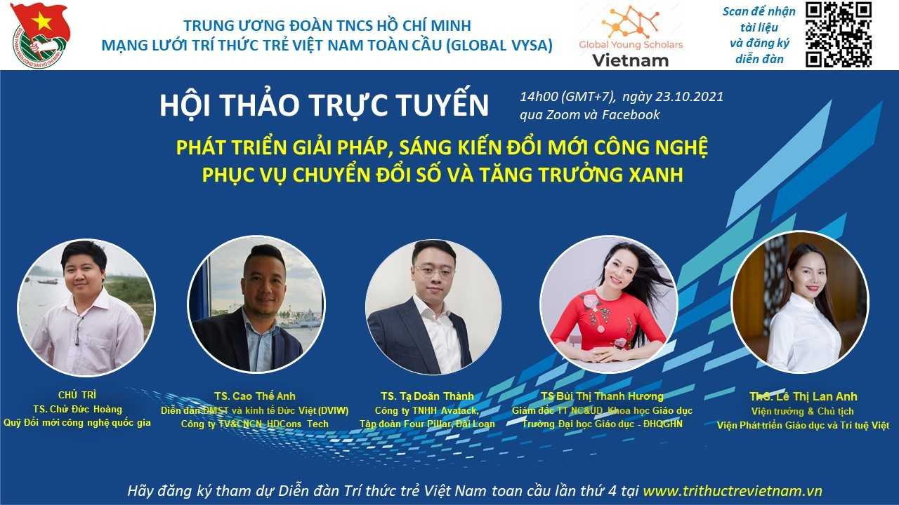 Bàn giải pháp công nghệ phục vụ chuyển đổi số và tăng trưởng xanh