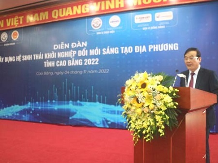 Diễn đàn “Xây dựng hệ sinh thái khởi nghiệp đổi mới sáng tạo địa phương” tỉnh Cao Bằng năm 2022