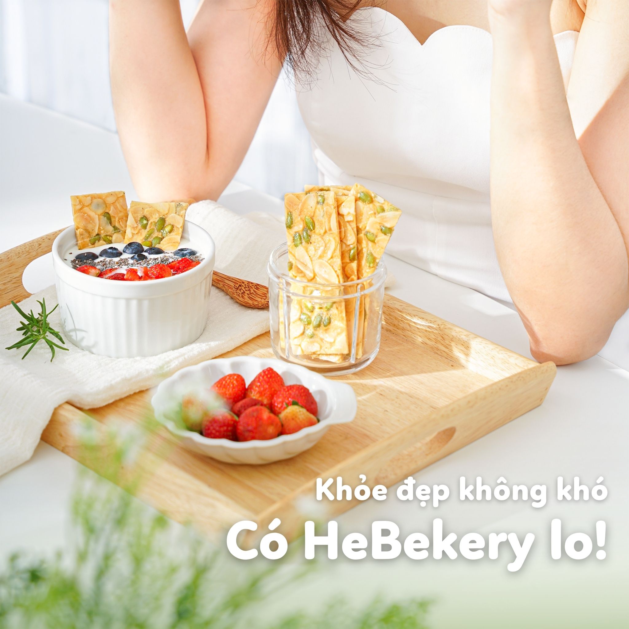 Khoẻ đẹp với bánh ngói hạnh nhân HeBekery