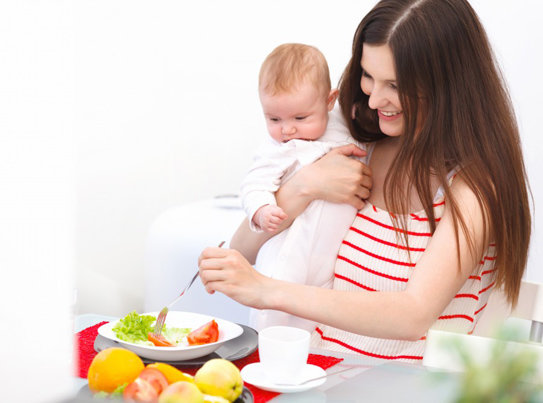 Chế độ ăn uống của mẹ